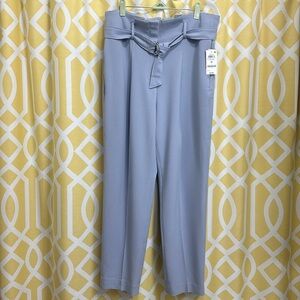Bar III Periwinkle Blue Paperbag Waist Pants NWT - 12